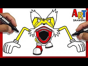How To Draw Tails TAPES (SHIN SONIC) - The Hedgehog 3