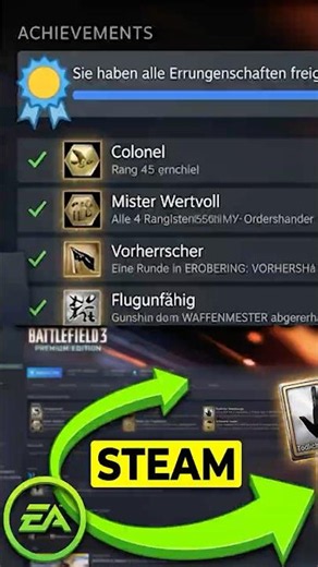 Unlock Battlefield 3 EA Achievements on Steam #meatballdeluxe