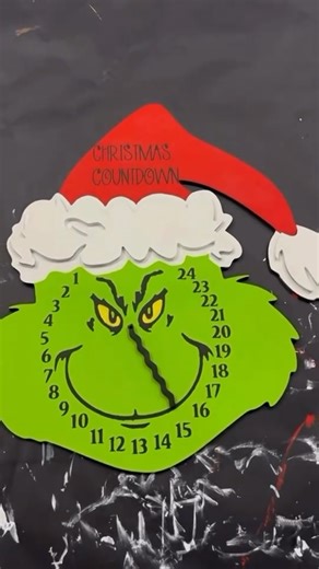 Hammer & Stain Rockville on Instagram: "⁣ 🎄Watch our Grinch Countdown Clock come to life step-by-step! Perfect for anyone who wants a little extra holiday mischief on the mantle this season. 😉⁣ ⁣ Create your own in our studio all month long — because even the Grinch can’t steal your crafting joy! 💚✨⁣ ⁣ ⁣ ⁣ ⁣ ⁣ #ShopLocal #RockvilleMD #MontgomeryCountyMD #DMVEvents #MarylandMakers⁣"