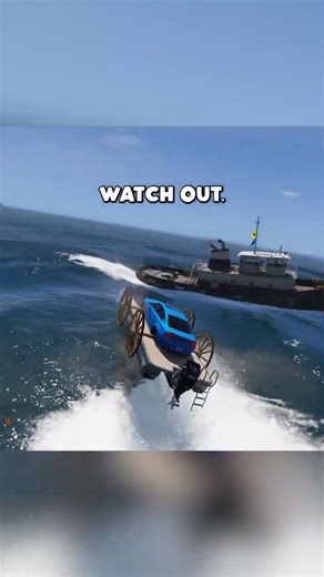 Turning a boat into a car, then raiding a guarded boat