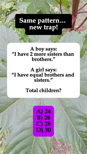 👨‍👩‍👧‍👦 Boy & Girl Sibling Riddle – How Many Children? #shorts #iqvistax #brainteaser #riddle