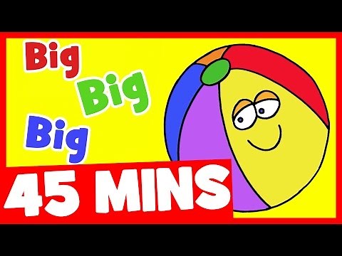 Big Big Big Adjectives Song and More | 45mins Songs Compilation for Kids