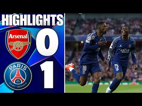 ARSENAL 0-1 PSG | FULL MATCH HIGHLIGHTS UEFA CHAMPIONS LEAGUE