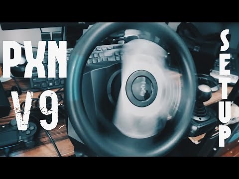 PXN V9 Racing Wheel Unboxing and Quick Setup