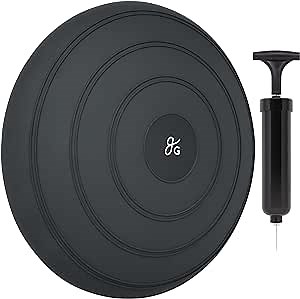 Amazon.com : Greater Goods Core Balance Disc - Wobble Cushion for Balance, Exercise, Rehab, and Active Sitting, Jet Black : Sports & Outdoors