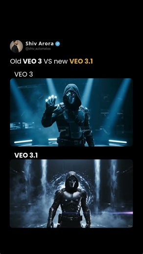 Veo 3 VS VEO 3.1 !!! #ai #veo #google #gemini