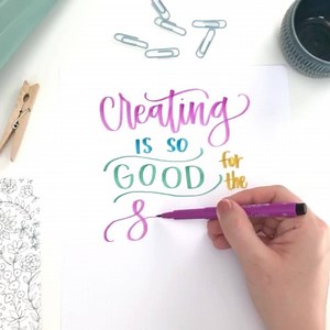 Are you ready for a fun new hobby? I mean we love Netflix too (who doesn’t?!), but maybe you’re ready for something a bit more creative? You know that beautiful hand lettering you’ve seen all over the place? Well, we can help you create that - even if you despise your own handwriting. Truly!! Introducing The Creative Lettering Journal! This 84-page spiral bound book includes: ✒️ Guides for practicing the entire lowercase and uppercase script alphabet ✒️ Step-by-step directions for how to make yo