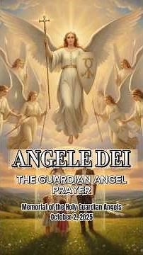 Catholic Prayer: Angel of God (Angele Dei) - The Guardian Angel Prayer in Latin #latin #angelofgod