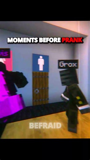 Bathroom Prank💀 #minecraft #prank