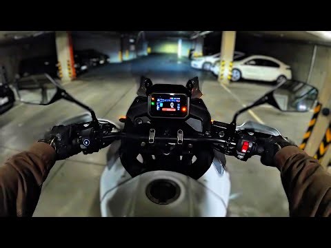 2025 Honda Transalp 750 - Night POV Test Ride