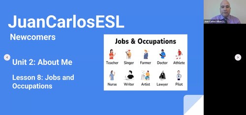 JuanCarlosESL Newcomers Lesson 8 Video: Jobs and Occupations