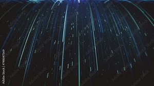 Futuristic Big Data Streaming Background/ Animation of an abstract technology background of big data streaming including lines and particles with depth of field blur