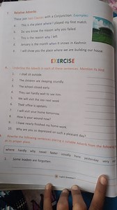 Relative AdverbsThese join two Clauses with a Conjunction. Ex... | Filo