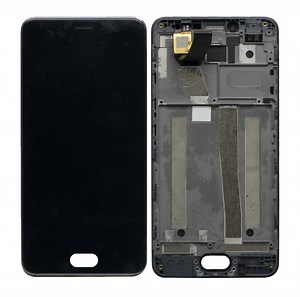 LCD with Touch Screen for Meizu M3 - Gold (display glass combo folder)