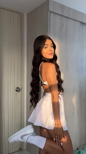 Stylish Women's Crop Top and Skirt Outfit Inspiration