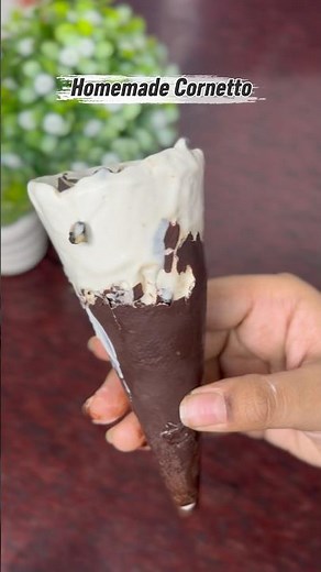 Homemade Cornetto Ice Cream 🍦 | Easy Chocolate Cornetto Recipe @pragyasingh1983