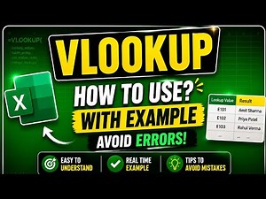 VLOOKUP Formula in Advanced Excel 🔥Easy Tutorial For Beginner To Pro | VLOOKUP Tutorial 2026 | Day 1