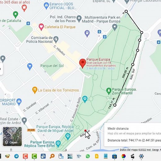 Cómo Calcular el area y perímetro con GOOGLE MAPS 🗺