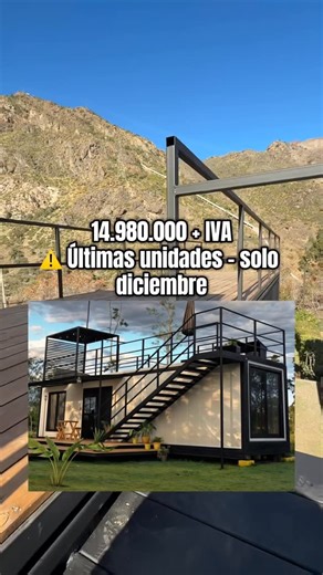Casas en contenedor y Modulares 🚧🏗️ on Instagram: "Precio de cierre 2024. 🚧⬇️ Este modelo se ofrece en $14.980.000 + IVA solo durante diciembre. Desde enero su valor será $19.990.000 + IVA. Agenda de construcción limitada. 📩 Comenta INFO o escríbenos por WhatsApp. 📲+56 9 4274 9834"