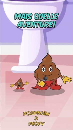 💩🎶 Un p'tit mystère dans les toilettes est apparu... | "Le caca champion" 💩 | Poopman & Poopy