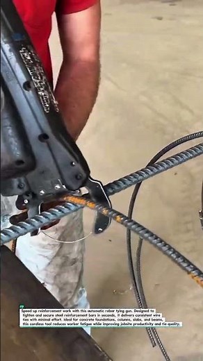 Automatic Rebar Tying Gun | Faster Reinforcement Assembly #Construction #Rebar #Tools