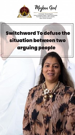 Switchword to defuse the situation between two arguing people..👉follow me @divinesoulss for more .To book an appointment DM/WhatsApp: 919953917999.#meghaagoel #divinesoulss #astrologyposts #motivationalspeaker #astrology #astrologer #numerology #vastu #vastutips #astrologytips #remedies #remedy #upay #vedicastrology #astrologerofindia #jyotishastrology #jyotishupay #reels #friendship #relatives #fight #patchup #argue #arguments #relationships #relationship | Dr. Megha Goel-Divinesoulss