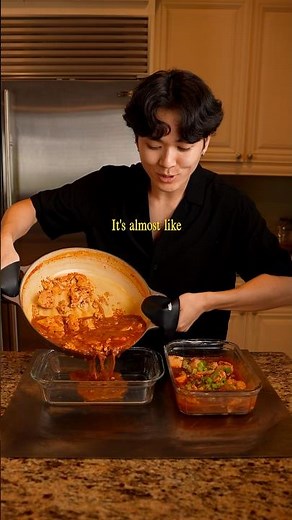 My favorite Korean spicy tofu stew meal prep for weight loss!
