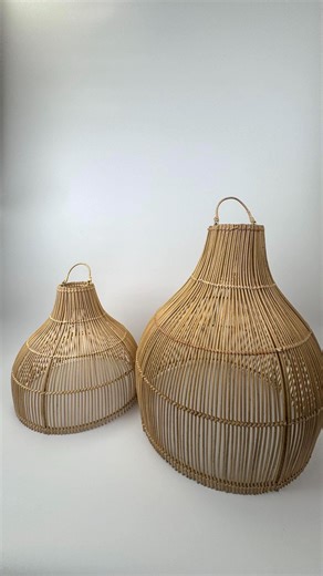 Handcrafted Wicker Lamp Shade – Natural Bamboo & Rattan - Etsy UK