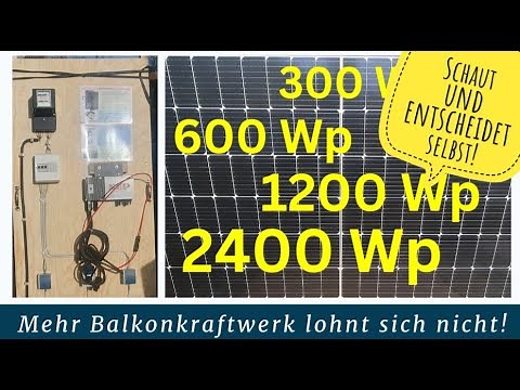 Balcony solar power – why the 600/800 Wp limit doesn't matter? You just mustn't overdo it!