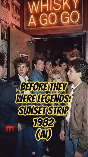 Before They Were Legends: Sunset Strip 1982 | AI Reimagined Rock History & Vintage Atmosphere 🎸