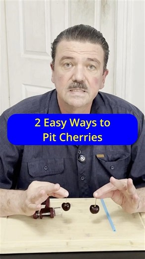 Cherry Pitting Made EASY — Kitchen Hack + $ Cheap Tool That Works FAST!