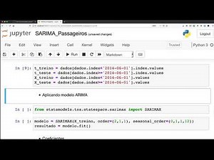 Aplicação do modelo SARIMA (SARIMA model) para predizer o número de passageiros
