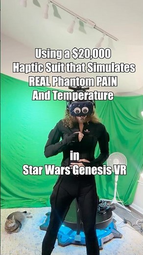I used haptic suit that causes REAL PAIN in Star Wars #gaming #tech #vr #quest3 #starwars