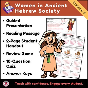 Women in Ancient Hebrew Society | Roles, Rights, and Notable Women (Grades 6–8)