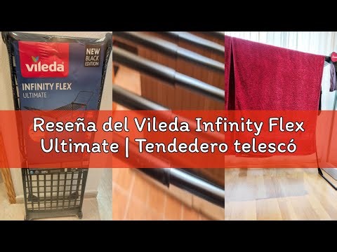Reseña del Vileda Infinity Flex Ultimate | Tendedero telescópico Extensible | Gran Capacidad para Ro