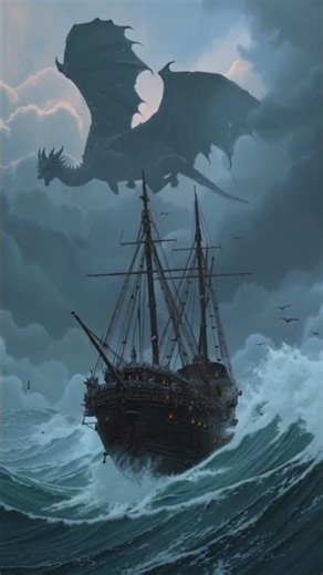 dragon sighting in the ocean (AI)