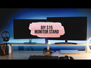 $15 DIY Wooden monitor stand