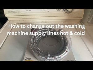 Washing machine supply lines replaced