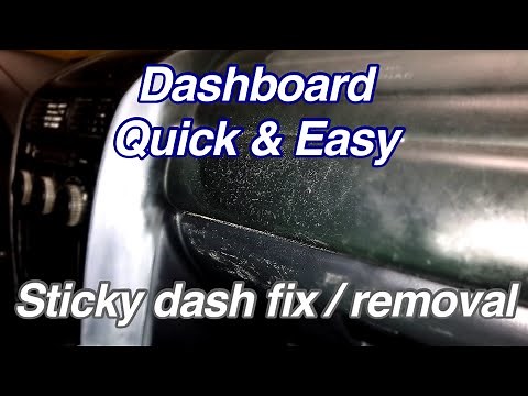 Lexus IS300 sticky dash fix/removal using Acetone method