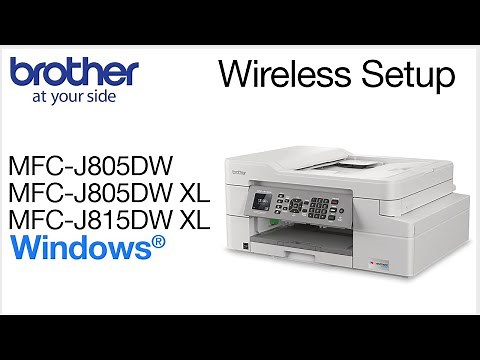 Connect MFCJ805DW or MFCJ815DWXL to a wireless computer - Windows