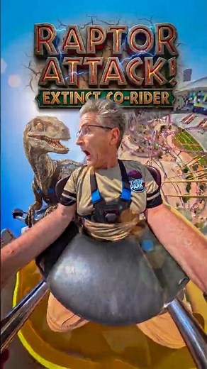 MY CO-PILOT IS EXTINCT! 😱 VelociRaptor LAUNCH Attack! #rolleroaster #imgworlds