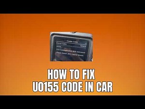 How to fix U0155 code | U0155 lost communication error fix
