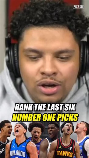 Pick a Side Podcast | Ranking the Last Six First Overall NBA Picks 🤔 | Instagram