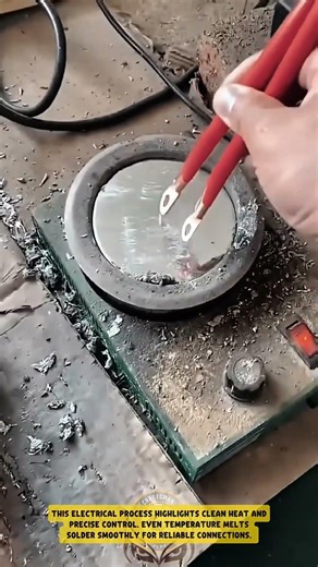 Induction Soldering Electrical Terminals using Compact Heating Plate – Good Tools and Machinery