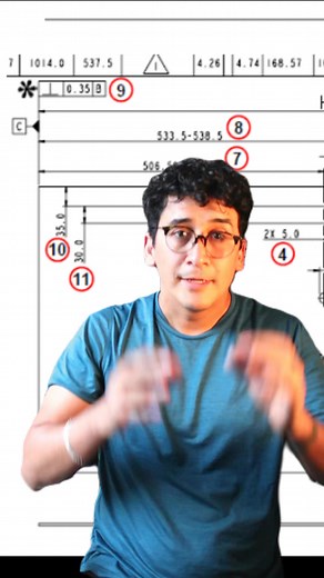 📐 ¿Sabes qué es RFS en dibujo técnico? Es una condición de tolerancia geométrica que se aplica sin importar el tamaño de la pieza. Clave cuando necesitas precisión en ubicación o forma, más allá de las dimensiones. Pequeño detalle en el plano, gran impacto en el mecanizado. ⚙️ #DiseñoMecánico #Mecanizado #Tolerancias #IngenieriaMecanica #gdyt #RFS | Eduardo Tellez - Ingenia