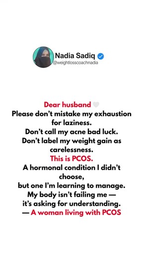 Nadia Sadiq | PCOS & Weight Loss coach on Instagram: "[Pcos, weightlosscoachnadia, weightgain]"