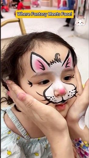 Animal face painting is easy for beginners #children #facepainting #drawingtutorial #facepaint