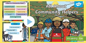 Foundation Phase  English - Term 3 -Listening and Speaking - PowerPoint: All About Community Helpers (CAPS Aligned)