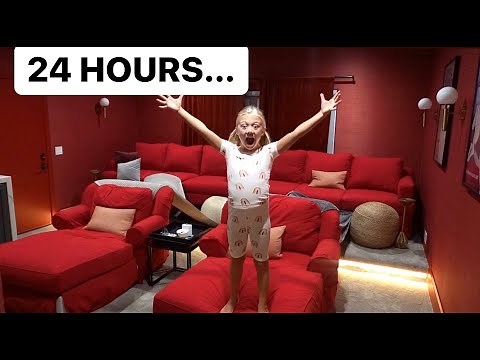 EVERLEIGH SPENDS 24 HOURS IN HER MOVIE THEATER!!!
