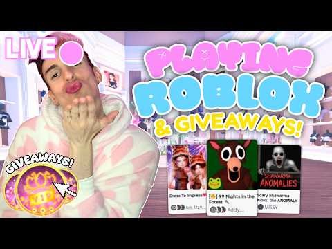 🔴 LIVE - PLAY ROBLOX WITH ME & WIN GIVEAWAYS! COME JOIN!